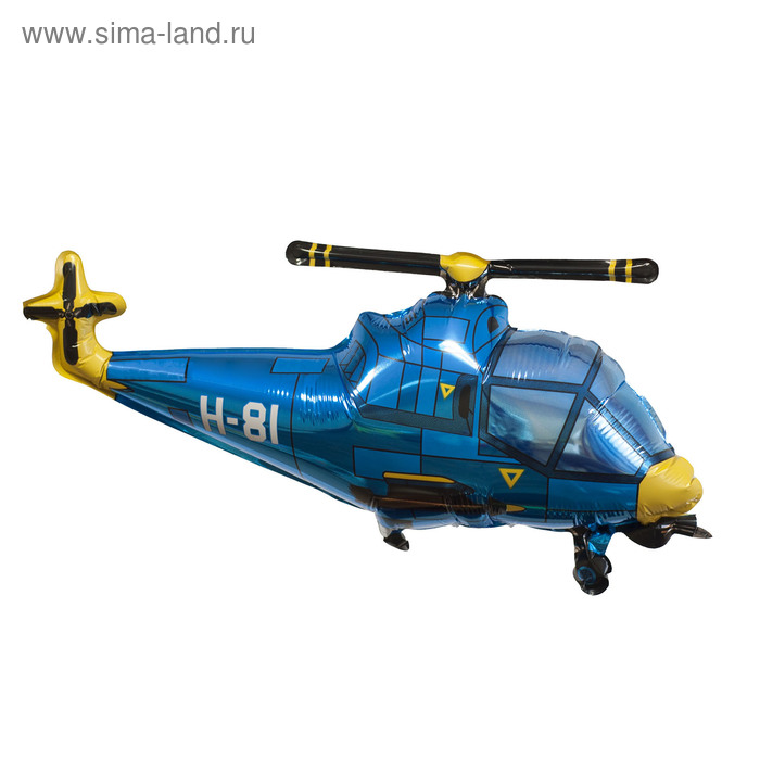 

Шар фольгированный 38" «Вертолёт», цвет синий