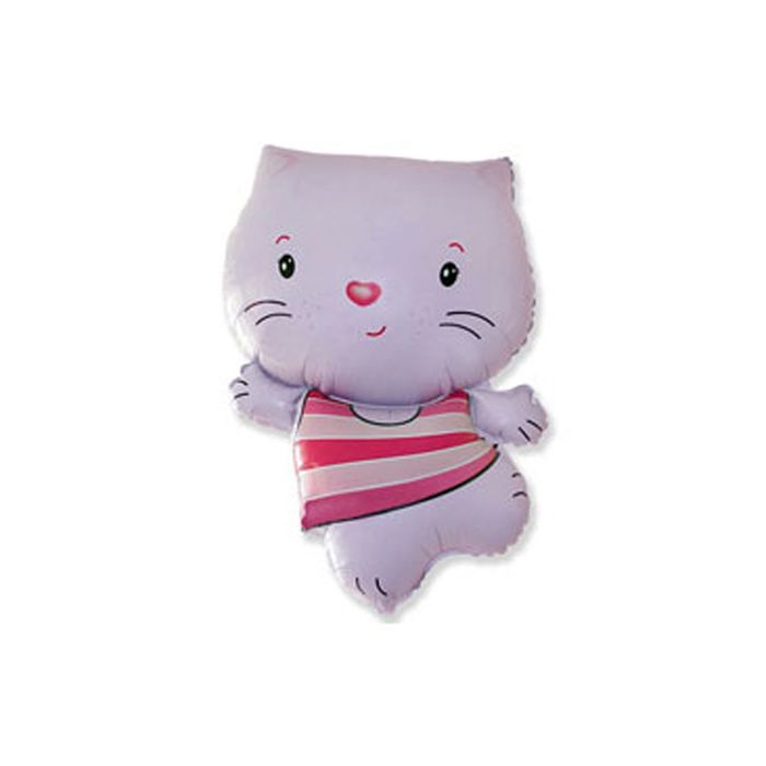 Шар фольгированный 35" "Котёнок", цвет розовый