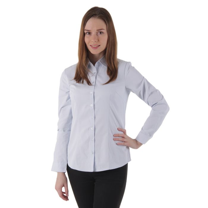 Рубашка женская 1586, цвет голубой, размер 48, рост 170