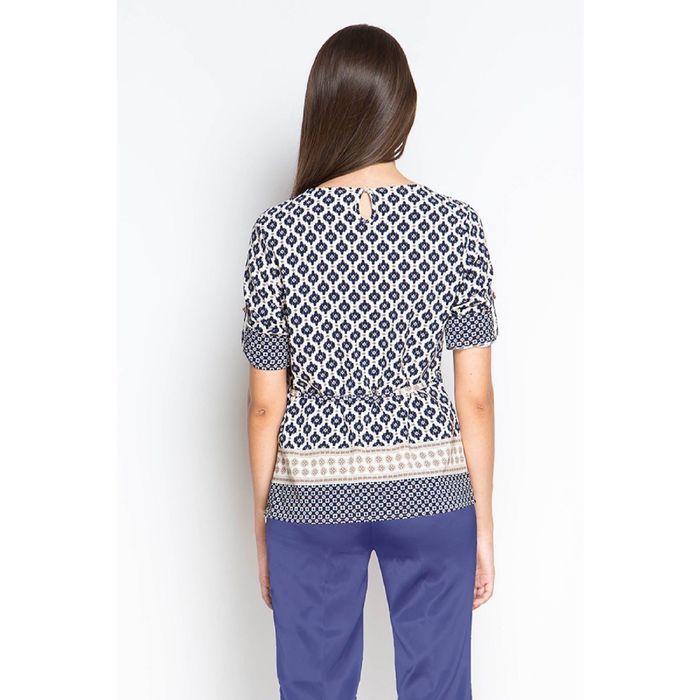 Блузка женская 1597-7, цвет тёмно-синий, размер 44, рост 170