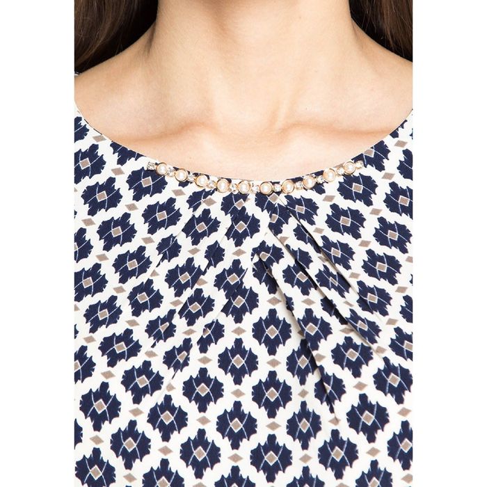 Блузка женская 1597-7, цвет тёмно-синий, размер 44, рост 170