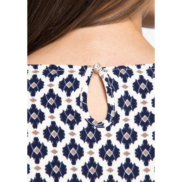 Блузка женская 1597-7, цвет тёмно-синий, размер 44, рост 170