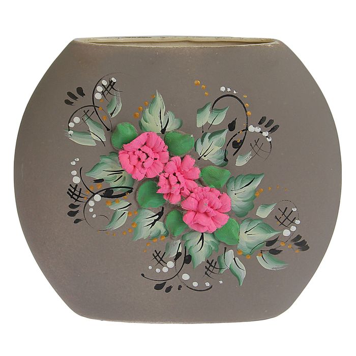 Ваза "Классик" цветы, лепка, микс