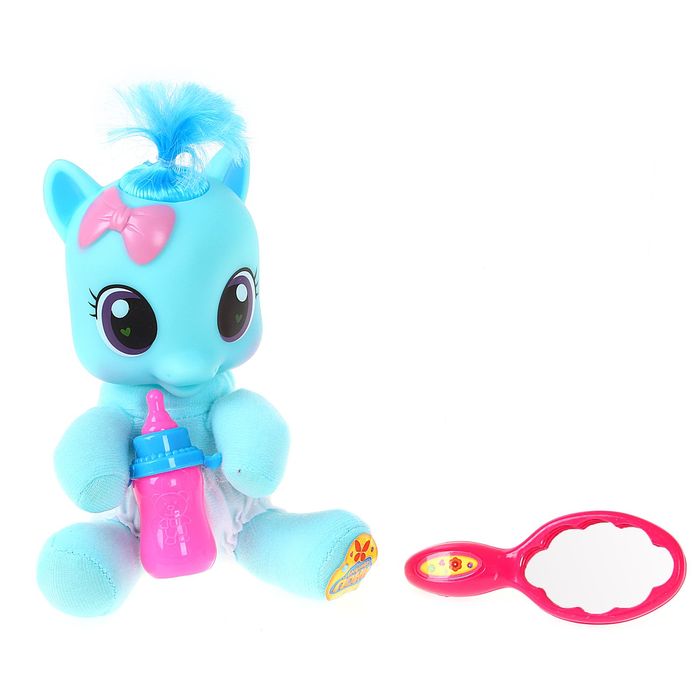 Пони "Крошка", с бутылочкой и зеркальцем, МИКС