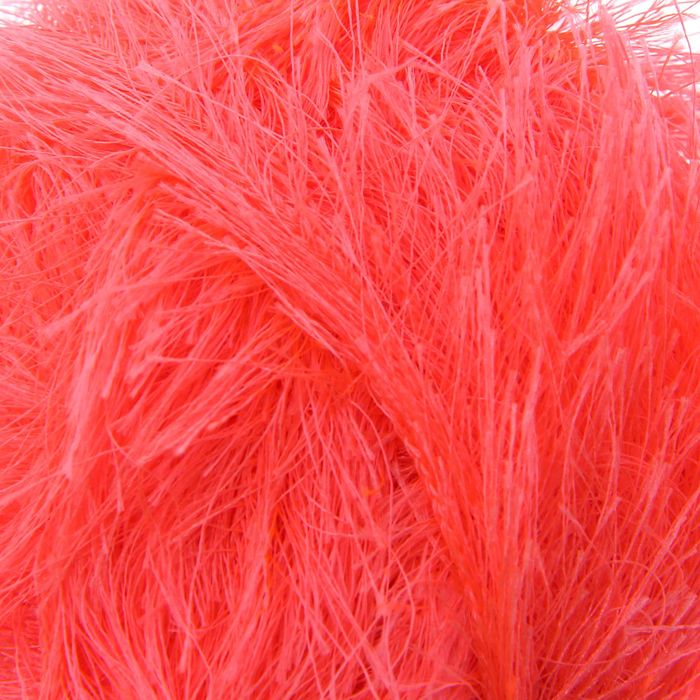 Пряжа "Decofur" 100% полиэстер 110м/100гр (653 коралловый неон)