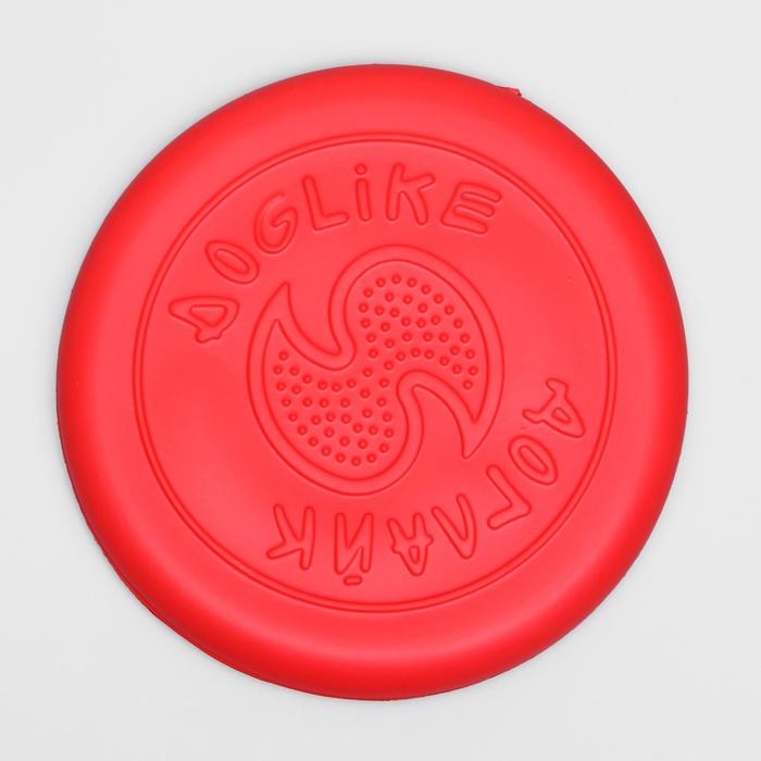 Летающая тарелка-фрисби "ДогЛайк" малая, 18х2,3 см, оранжевая