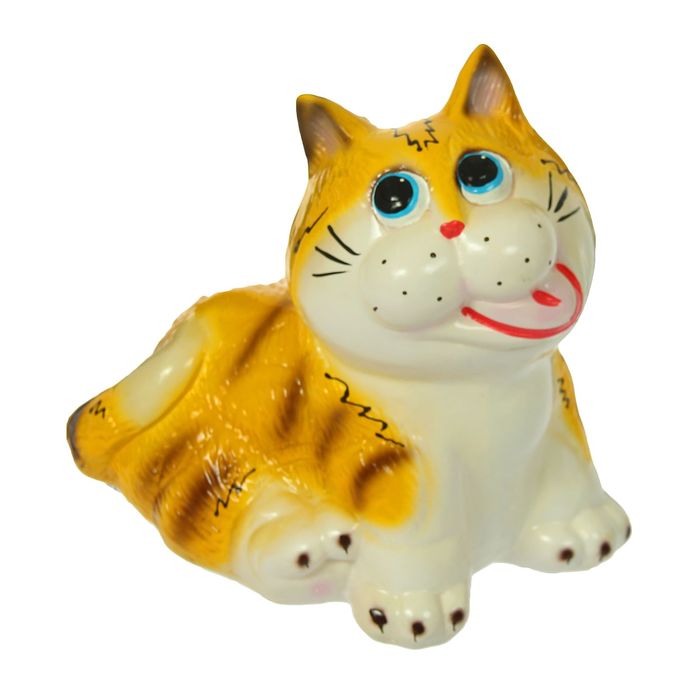 Копилка "Кот Гоша" глянец, жёлтая