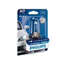 

Лампа автомобильная Philips White Vision, H7, 12 В, 55 Вт