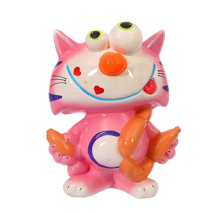 Копилка "Кот с сосисками" глянец, микс