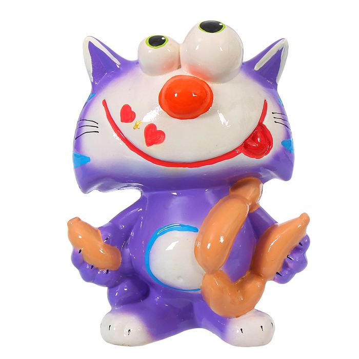 Копилка "Кот с сосисками" глянец, микс