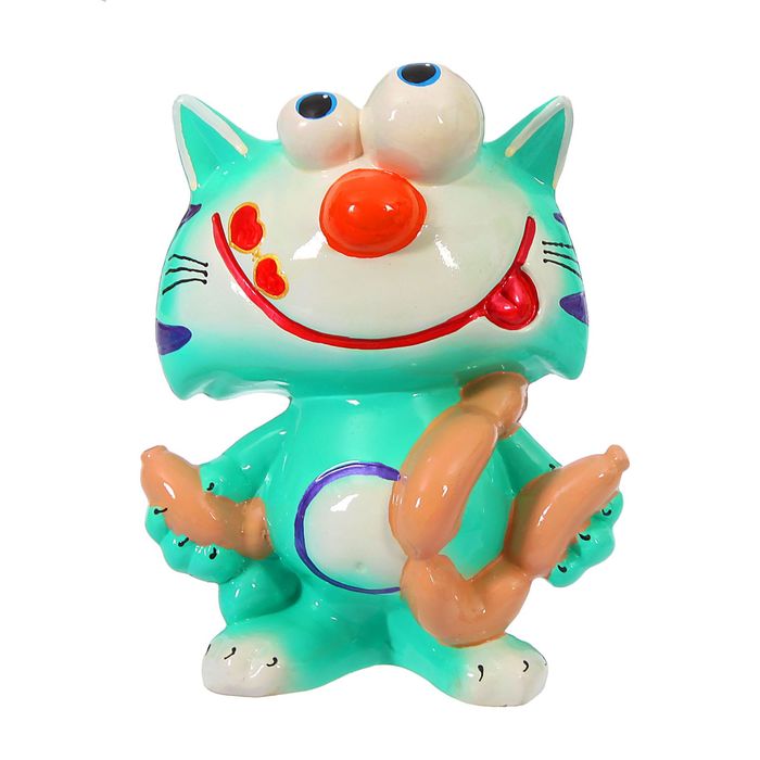 Копилка "Кот с сосисками" глянец, микс