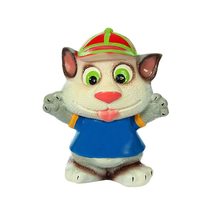 Копилка "Кот в кепке" глянец