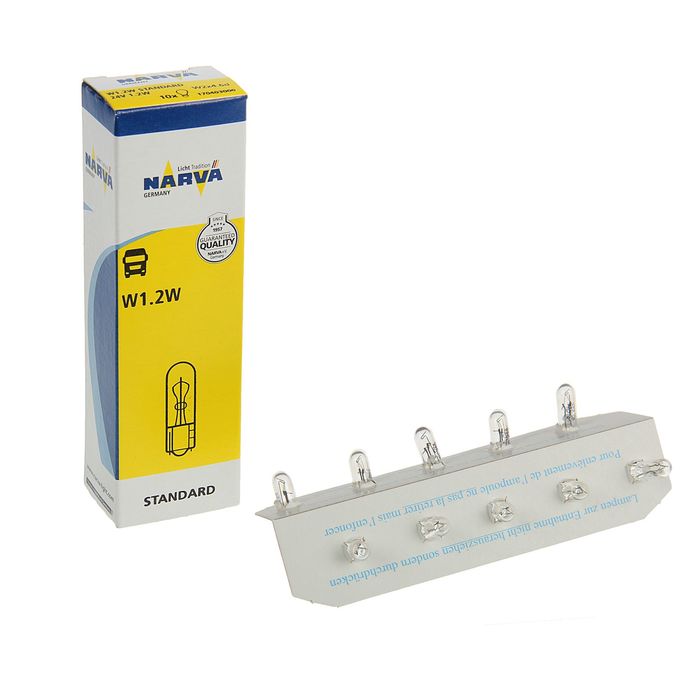 Лампа автомобильная Narva, W1,2W, 24 В, 1.2 Вт