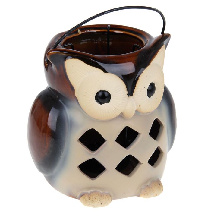 Подсвечник уличный "Сова" малый, микс