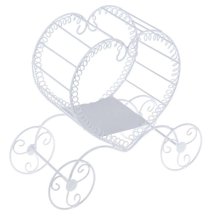 Подставка для кашпо "Карета" сердце