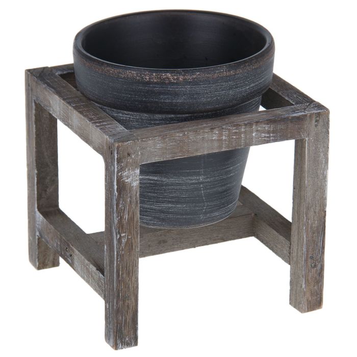 Кашпо на подставке "Куб"