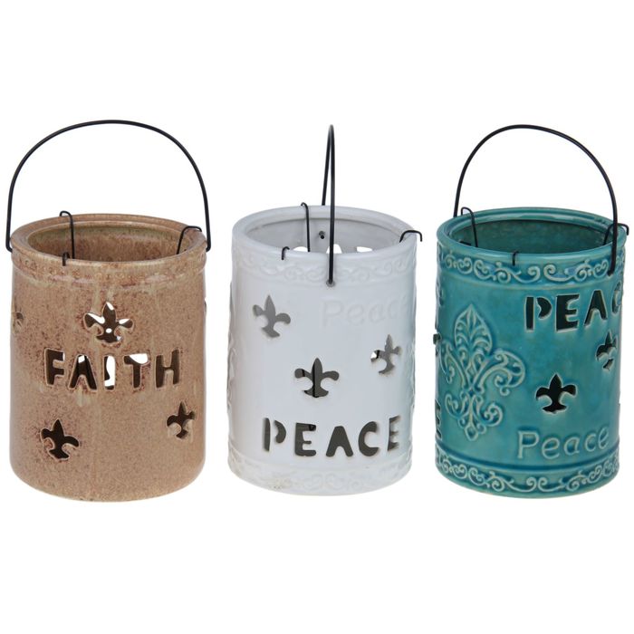 Подсвечник уличный "Цилиндр" микс