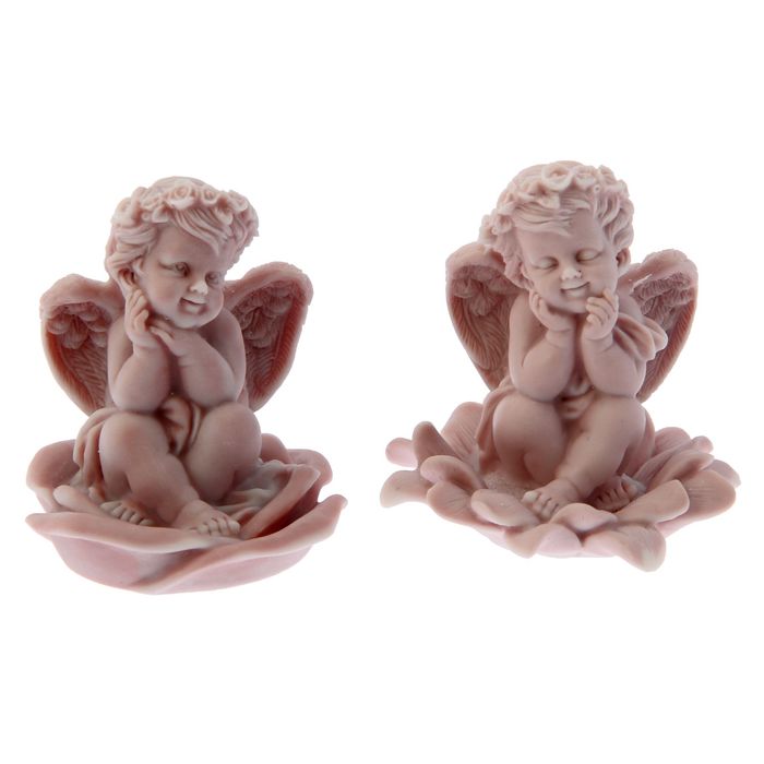 Сувенир "Ангелочек в цветке" МИКС