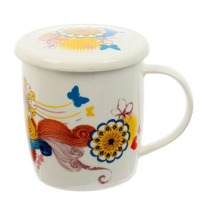 Набор кружка с крышкой-подставкой "Моей любимой", 350 мл