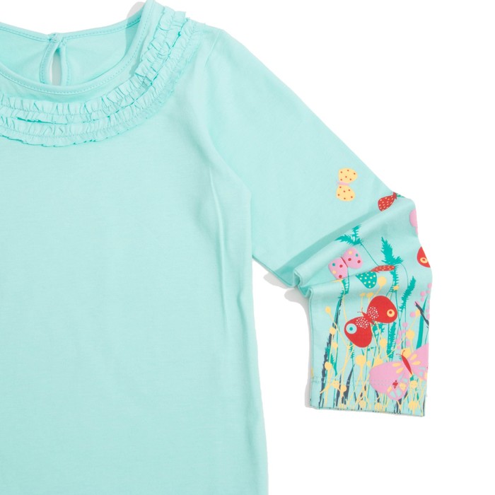 Джемпер для девочки, рост 110 см (60), цвет св.бирюза_160081