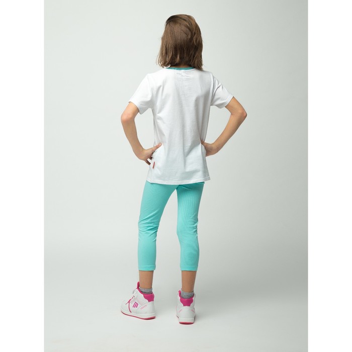 Бриджи для девочки, рост 158 см (80), цвет св.бирюза_160085