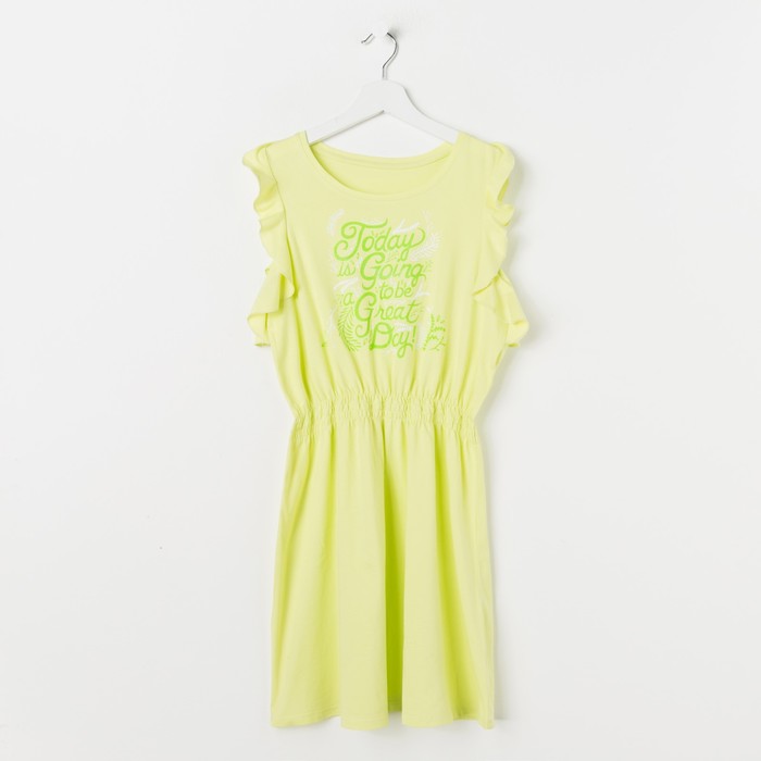 Платье для девочки, рост 158 см (80), цвет лайм_160087