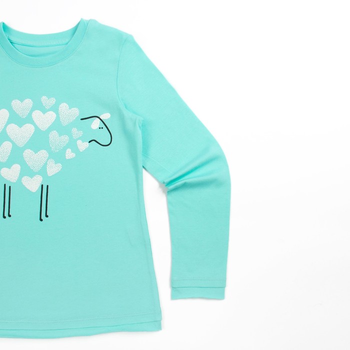 Джемпер для девочки, рост 152 см (76), цвет св.бирюза_160088