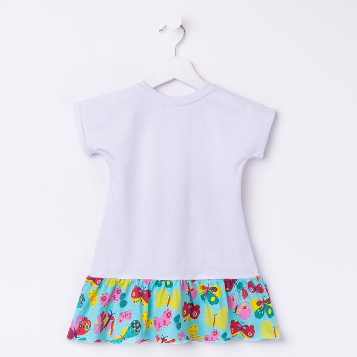 Платье для девочки, рост 122 см (64), цвет белый_160075