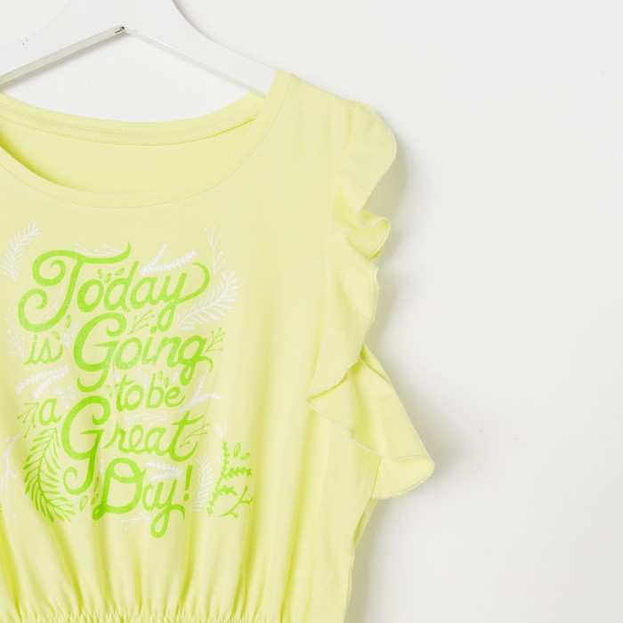 Платье для девочки, рост 164 см (84), цвет лайм_160087