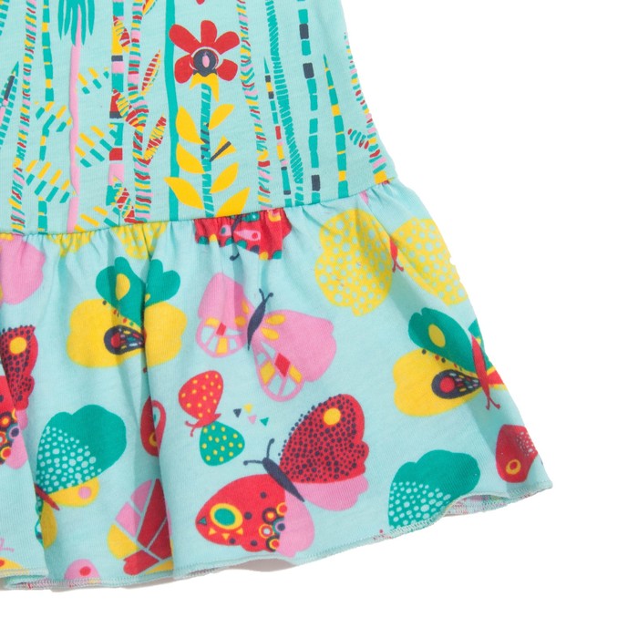 Платье для девочки, рост 104 см (56), цвет св.бирюза_160075