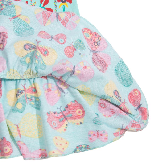 Платье для девочки, рост 104 см (56), цвет св.бирюза_160075