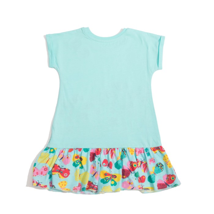 Платье для девочки, рост 104 см (56), цвет св.бирюза_160075