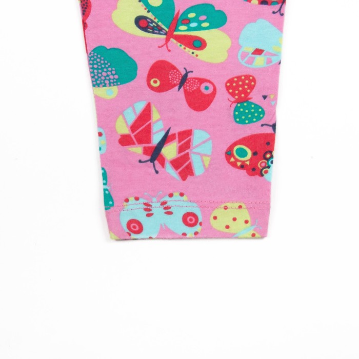 Комплект для девочки (футболка+бриджи), рост 116 см (60), цвет белый/розовый_160084