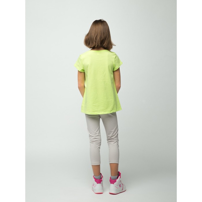 Бриджи для девочки, рост 140 см (72), цвет светло-серый_160085