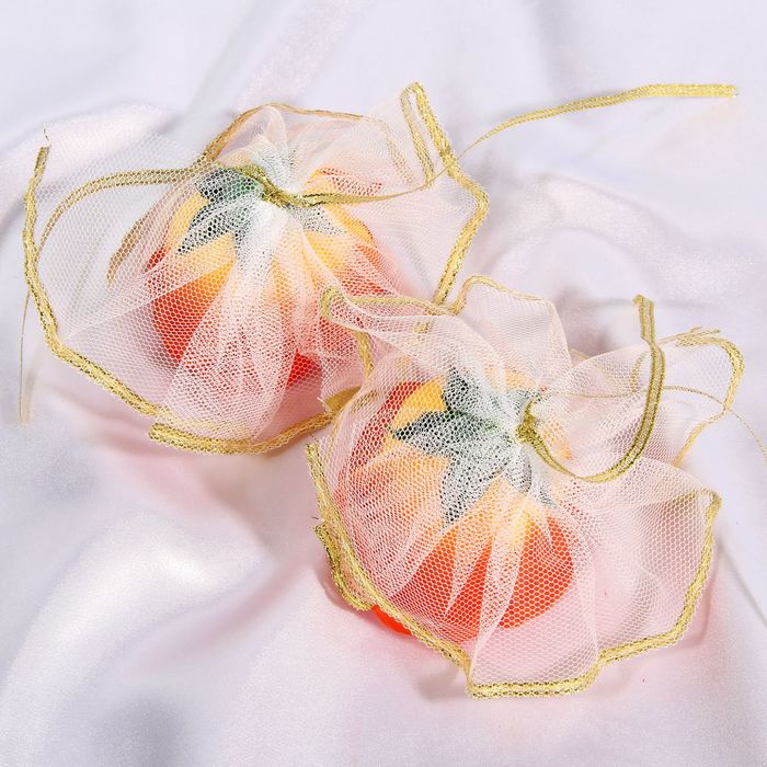 Набор оранжевых роз для украшения свадебного авто