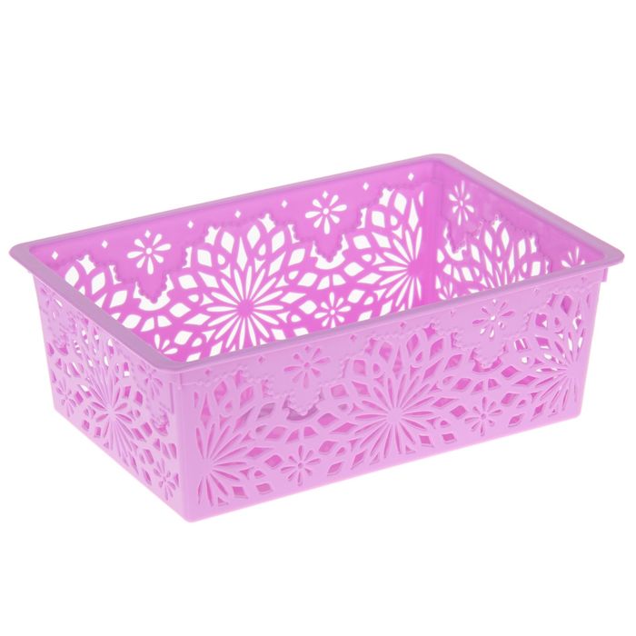 Корзина для хранения "Кружева", цвет МИКС