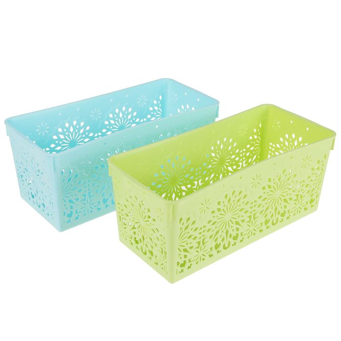 Корзина для хранения "Кружева", цвет МИКС