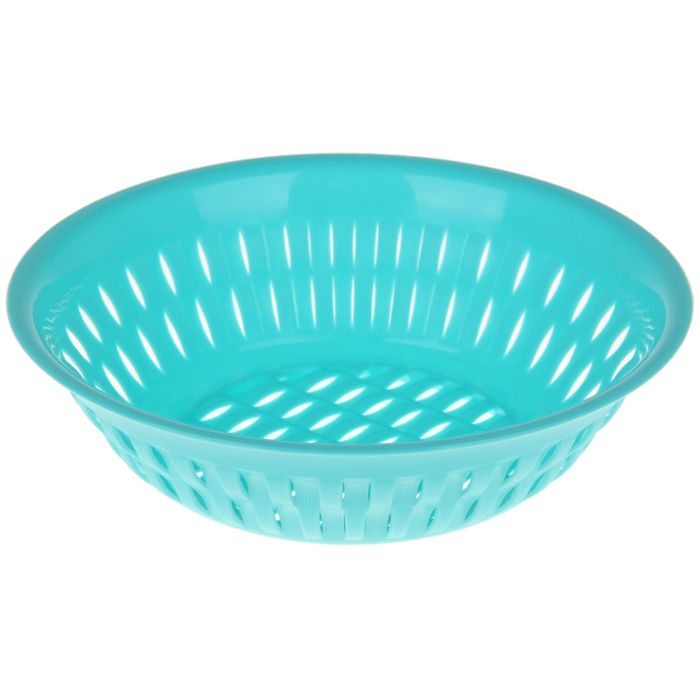 Ваза для хлеба и фруктов "Плетение" круглая 20 см, цвета МИКС