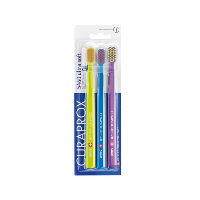 

Набор зубных щеток Curaprox ultra soft, d 0,10 мм, 3 шт микс