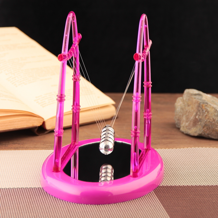 Маятник Ньютона на овальной подставке, микс, большой