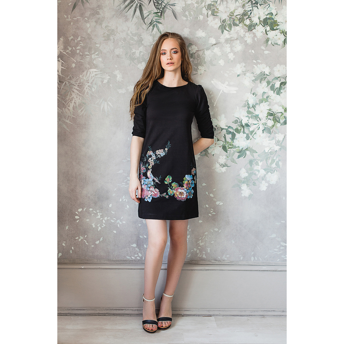 Платье женское М-231/1-05 черный, р-р 42