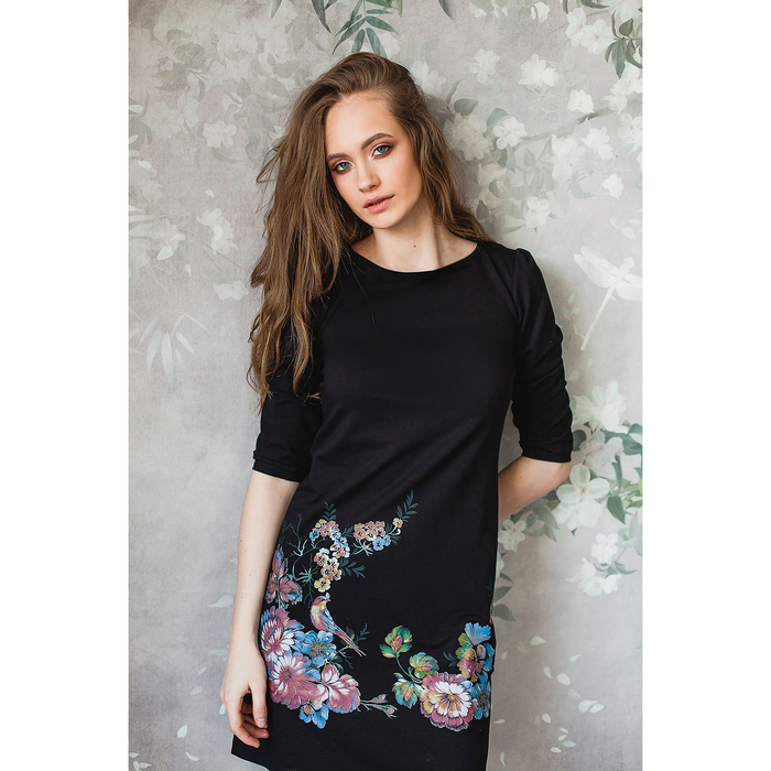 Платье женское М-231/1-05 черный, р-р 42