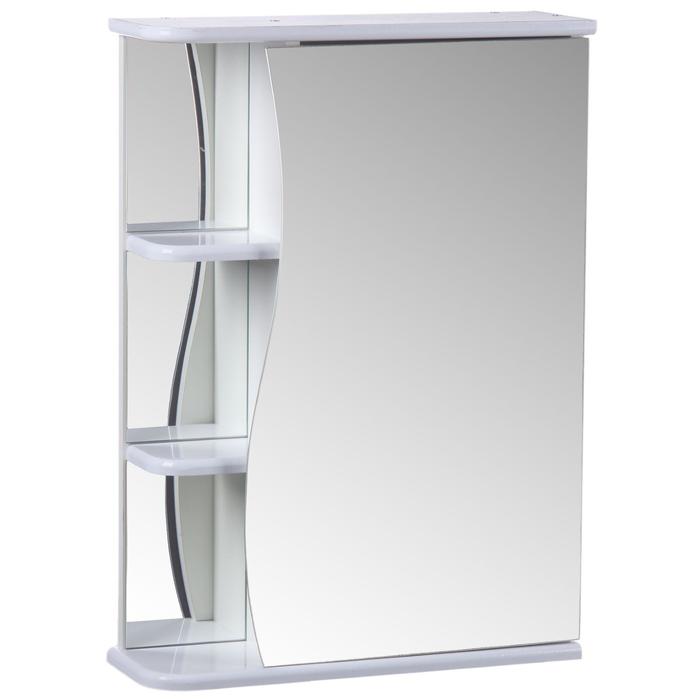 Зеркало-шкаф для ванной комнаты Тура 5001, с тремя полками, 50 х 15,4 х 70 см