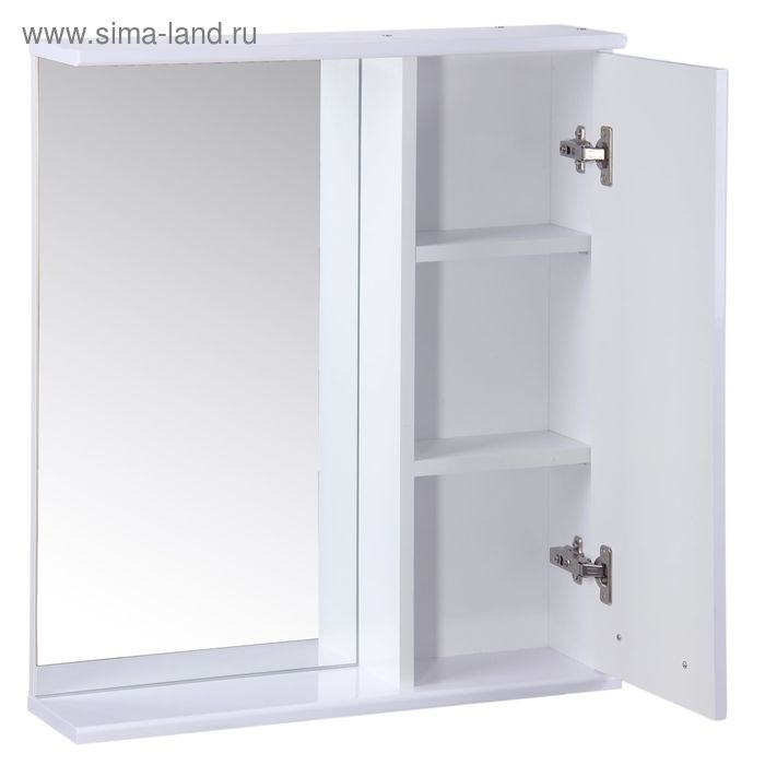 

Зеркало-шкаф "Квадро", 60 х 15,4 х 70 см, белый глянец