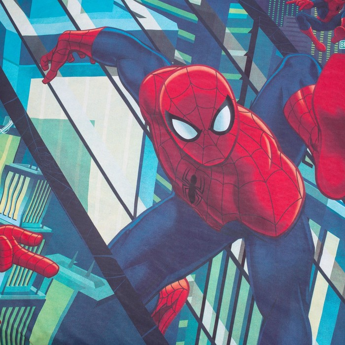 Постельное бельё "Человек-Паук" 1,5 сп., размер 143х215 см, 150х214 см, 50х70 см -1 шт., 100% хлопок, поплин 125 г/м2