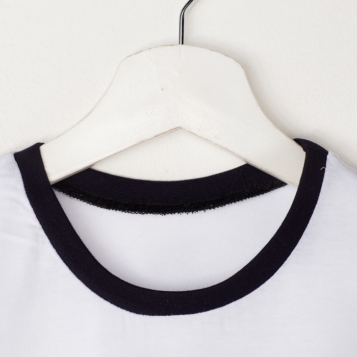 Комплект для мальчика (футболка+шорты), рост 146 см (11 лет), цвет тёмно-синий/белый Н463