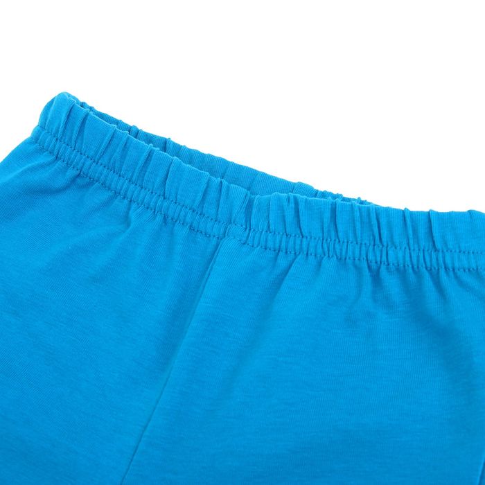 Комплект для девочки (блузка+бриджи), рост 80 см (12 мес), цвет бирюза/экрю Л199_М