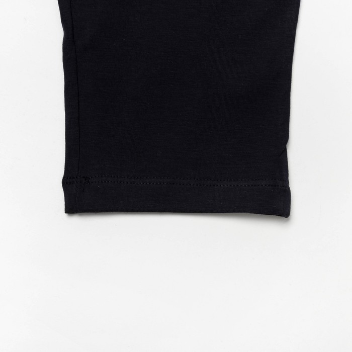 Комплект для девочки (туника+бриджи), рост 128 см (8 лет), цвет тёмно-синий/светло-розовый Л475