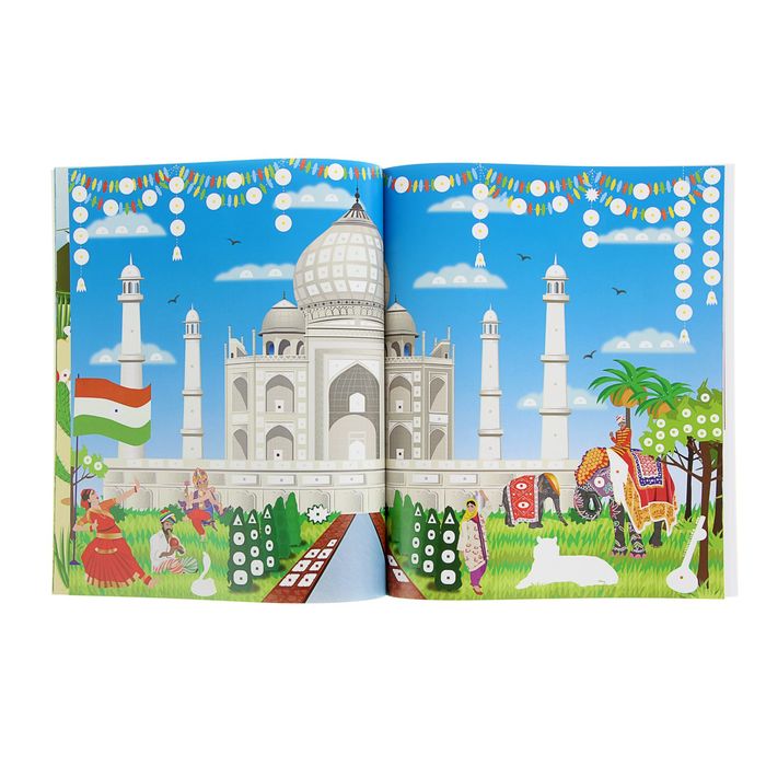 Книга с наклейками "Стикер-мозаика. Чудеса света"