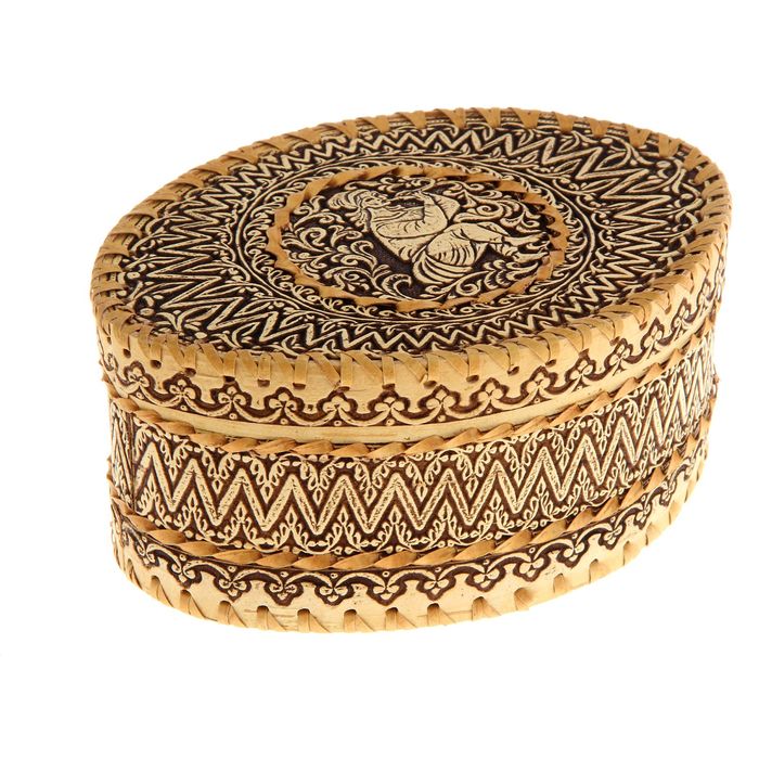 Шкатулка "Лель" 20х15х8 см, береста